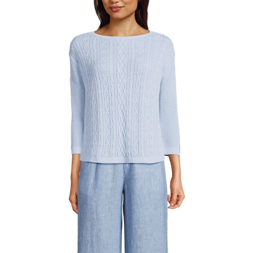 Pull lin femme sales