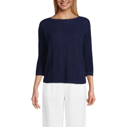 Women s Linen Cotton Boatneck Jumper