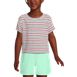 Girls Short Sleeve Slub Crewneck Top, Front