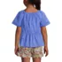 Girls Flutter Sleeve Tiered Peasant Top, Back