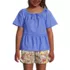 Girls Flutter Sleeve Tiered Peasant Top, Front