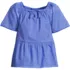 Girls Flutter Sleeve Tiered Peasant Top, Front