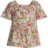 Girls Flutter Sleeve Tiered Peasant Top, Front