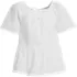 Girls Flutter Sleeve Tiered Peasant Top, Front