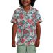 Boys Short Sleeve Slub Camp Shirt, Front