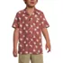 Boys Short Sleeve Slub Camp Shirt, Front