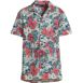 Boys Short Sleeve Slub Camp Shirt, Front