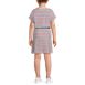 Girls Short Sleeve Henley Jersey Dress, Back