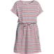 Girls Short Sleeve Henley Jersey Dress, Front