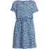 Girls Short Sleeve Henley Jersey Dress, Front
