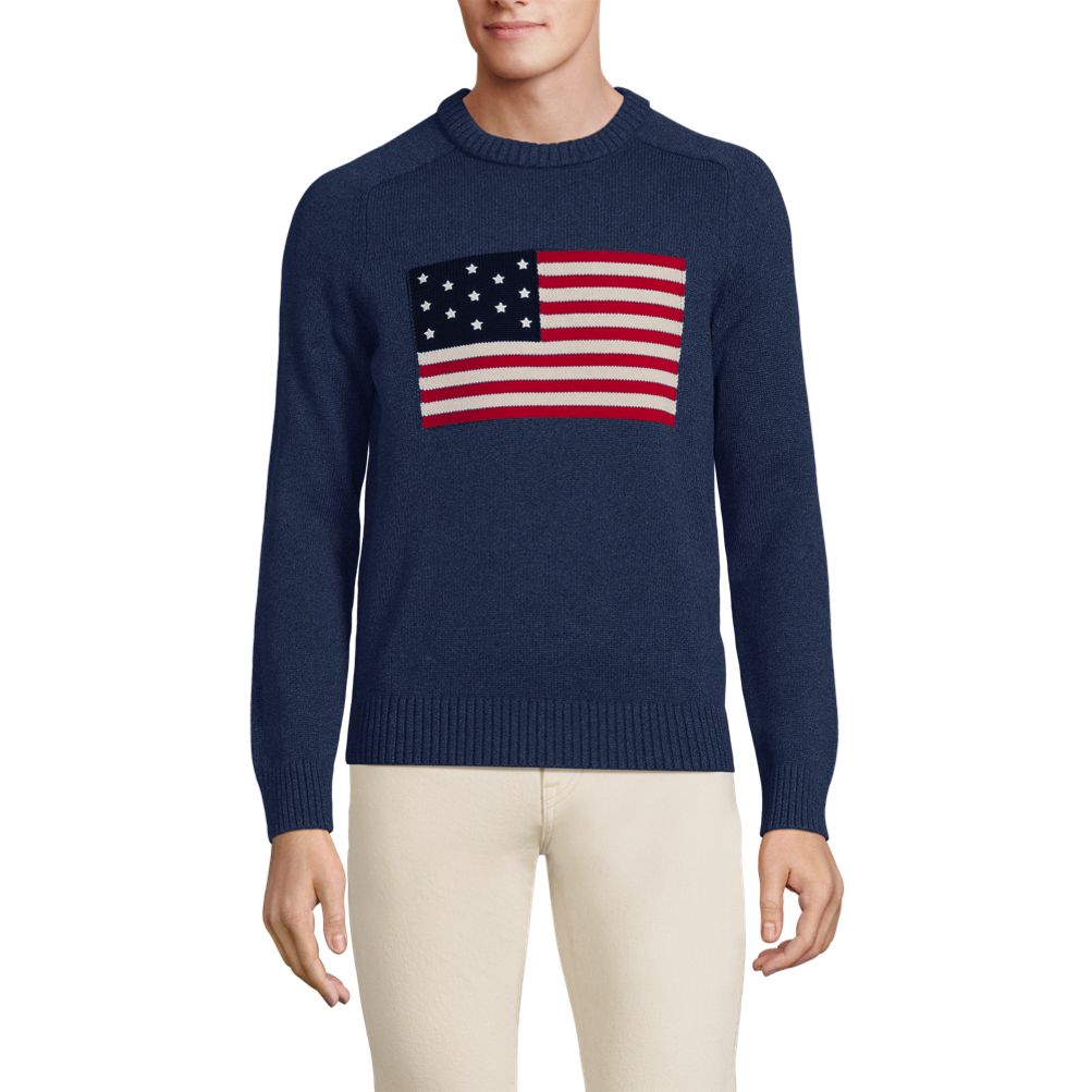 Lands end crew neck sweater sale