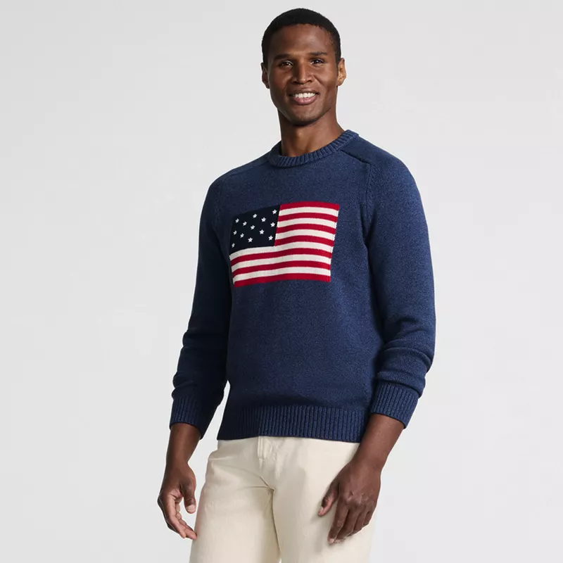 Men's Drifter Flag Crew Neck Sweater, alternative image
