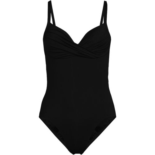 Women's Sculpting Suit Chlorine Resistant Targeted Control Draped One Piece Swimsuit - image 4