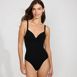 Women's Sculpting Suit Targeted Control Draped One Piece Swimsuit, Front