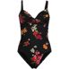 Women's Sculpting Suit Draped One Piece Swimsuit, Front