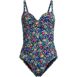 Women's Sculpting Suit Draped One Piece Swimsuit, Front