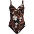 Women's Sculpting Suit Draped One Piece Swimsuit, Front