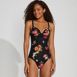 Women's Sculpting Suit Draped One Piece Swimsuit, Front