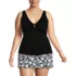 Women's Plus Size V-neck Tankini Swimsuit Top, Front