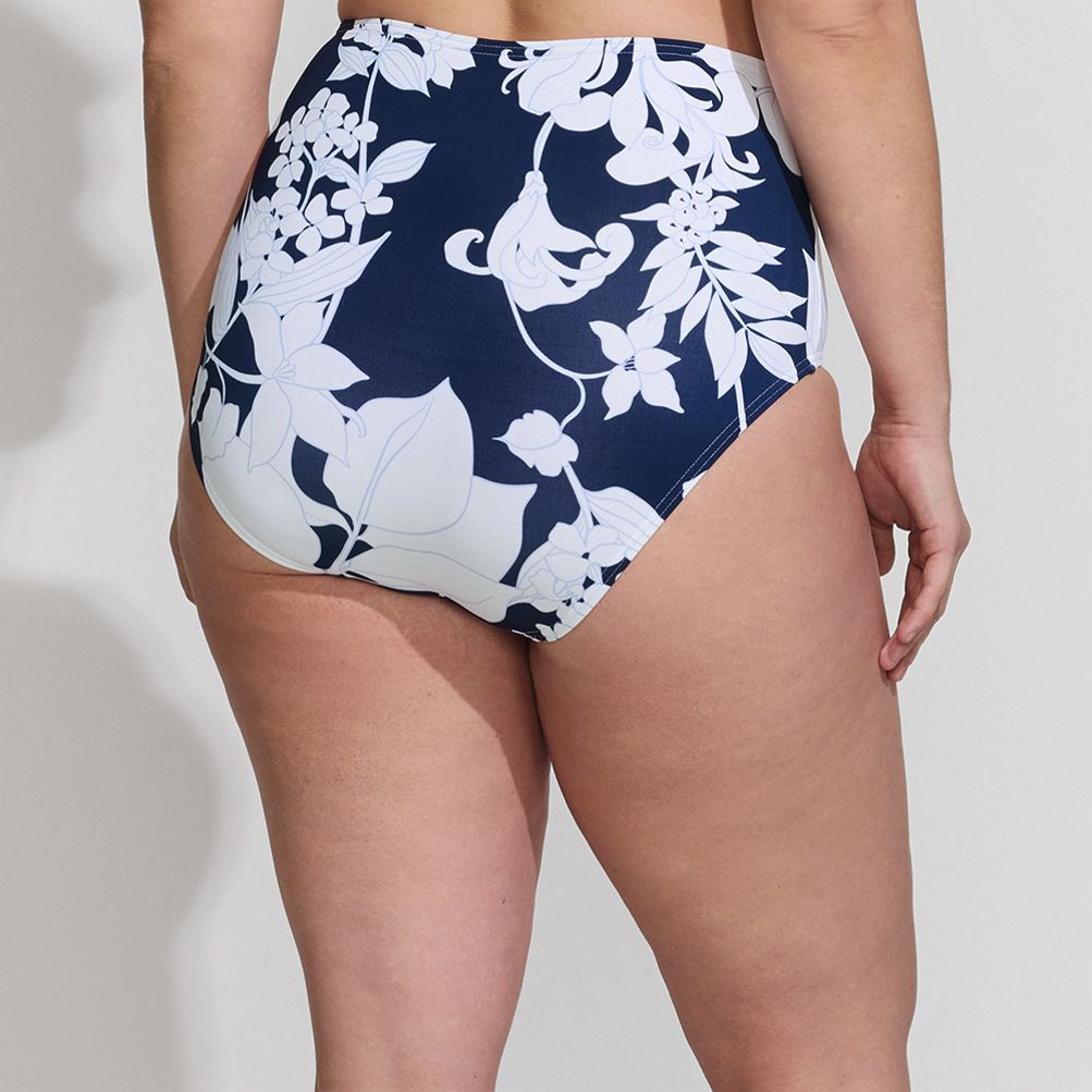 Women's High-Waisted Swim Shorts With Tummy Control Ruffle