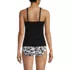 Women's Shirred V-neck Tankini Swimsuit Top, Back