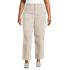 Women's Plus Size Denim High Rise Utility Cargo Ankle Jeans, Front