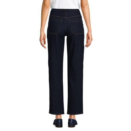 Women's Denim High Rise Utility Cargo Ankle Jeans, Back