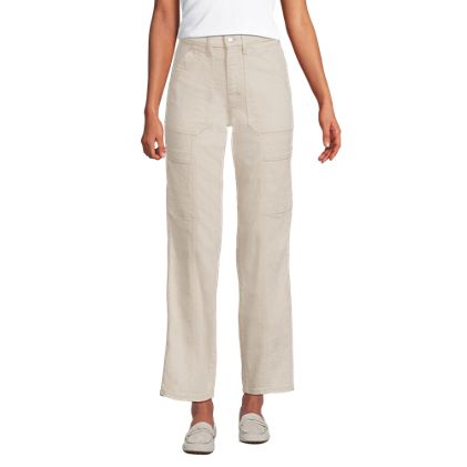 Women's Denim High Rise Utility Cargo Ankle Jeans - image 4