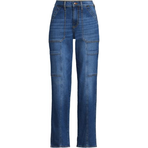 iirot High Rise Band Pants 38サイズ Women's High Rise Chino Utility Straight Leg Pants | Lands' End
