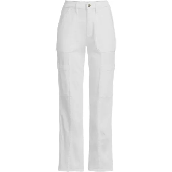 Women's Denim High Rise Utility Cargo Ankle Jeans - primary