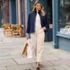 Women's Plus Size Denim High Rise Utility Cargo Ankle Jeans, alternative image