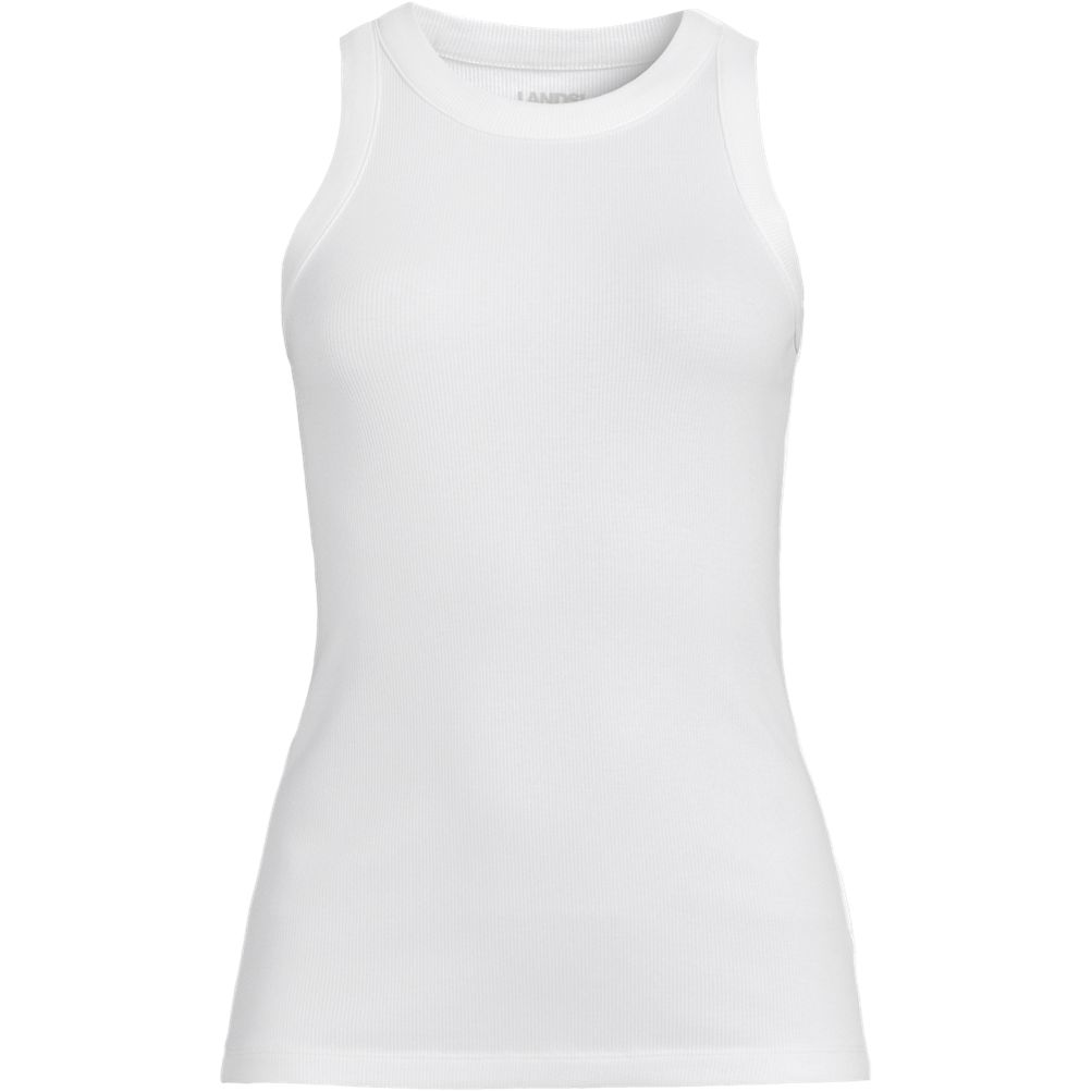 売れ筋商品|||ランズエンド カットソー トップス レディース Women's Pointelle Rib UNeck Tank White Lands' End Pointelle Rib UNeck Tank | Nordstrom