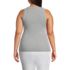 Women's Plus Size Rib Tank Top, Back