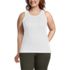 Women's Plus Size Rib Tank Top, Front