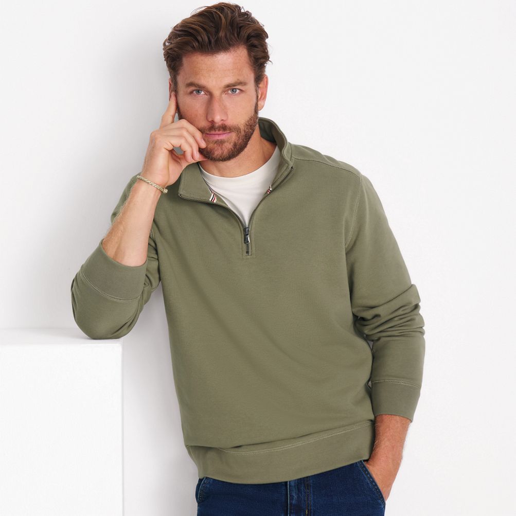 Men's Serious Sweats Quarter Zip | Lands' End