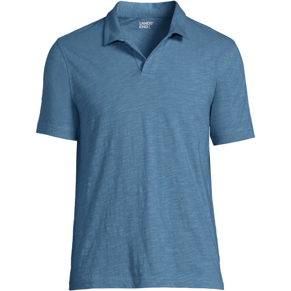 Lucky Brand Men's Short Sleeve Linen Johnny Collar Polo, Blue Depths, Small  : : Clothing, Shoes & Accessories