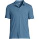 Men's Short Sleeve Slub Johnny Collar Polo, Front