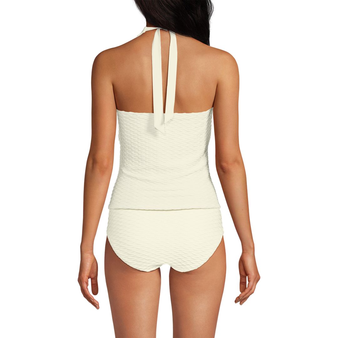 Women's Texture Halter Tankini Swimsuit Top