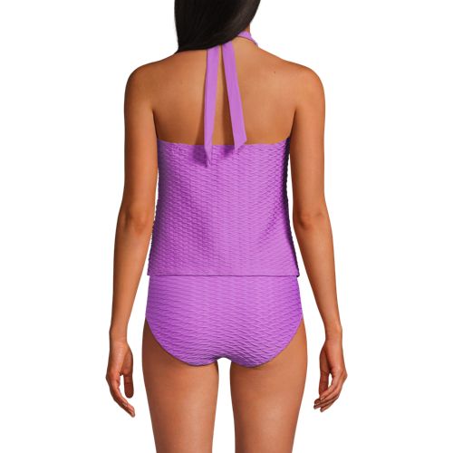 Women's Texture Halter Tankini Swimsuit Top - image 2