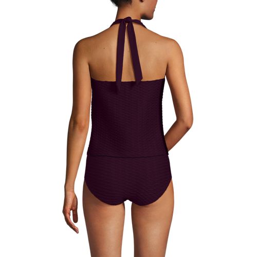 Women's Texture Halter Tankini Swimsuit Top - image 3