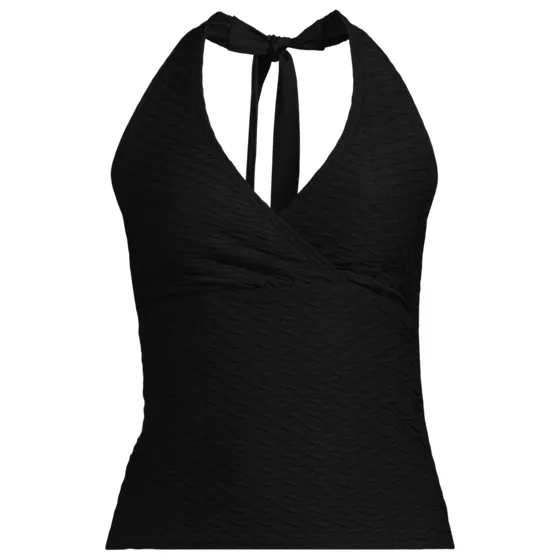Women's Texture Halter Tankini Swimsuit Top - primary