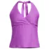 Women's Texture Halter Tankini Swimsuit Top, Front