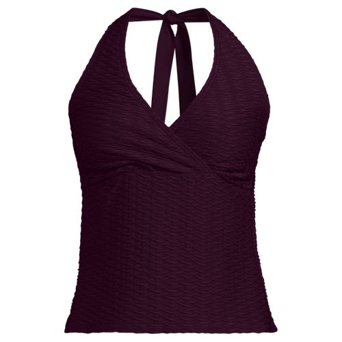 Women's Texture Halter Tankini Swimsuit Top - image 2