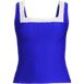 Women's Texture Square Neck Tankini Swimsuit Top, Front