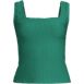 Women's Texture Square Neck Tankini Swimsuit Top, Front