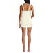 Women's Texture Square Neck Swim Dress, Back