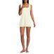 Women's Texture Square Neck Swim Dress, Front