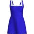 Women's Texture Square Neck Swim Dress, Front