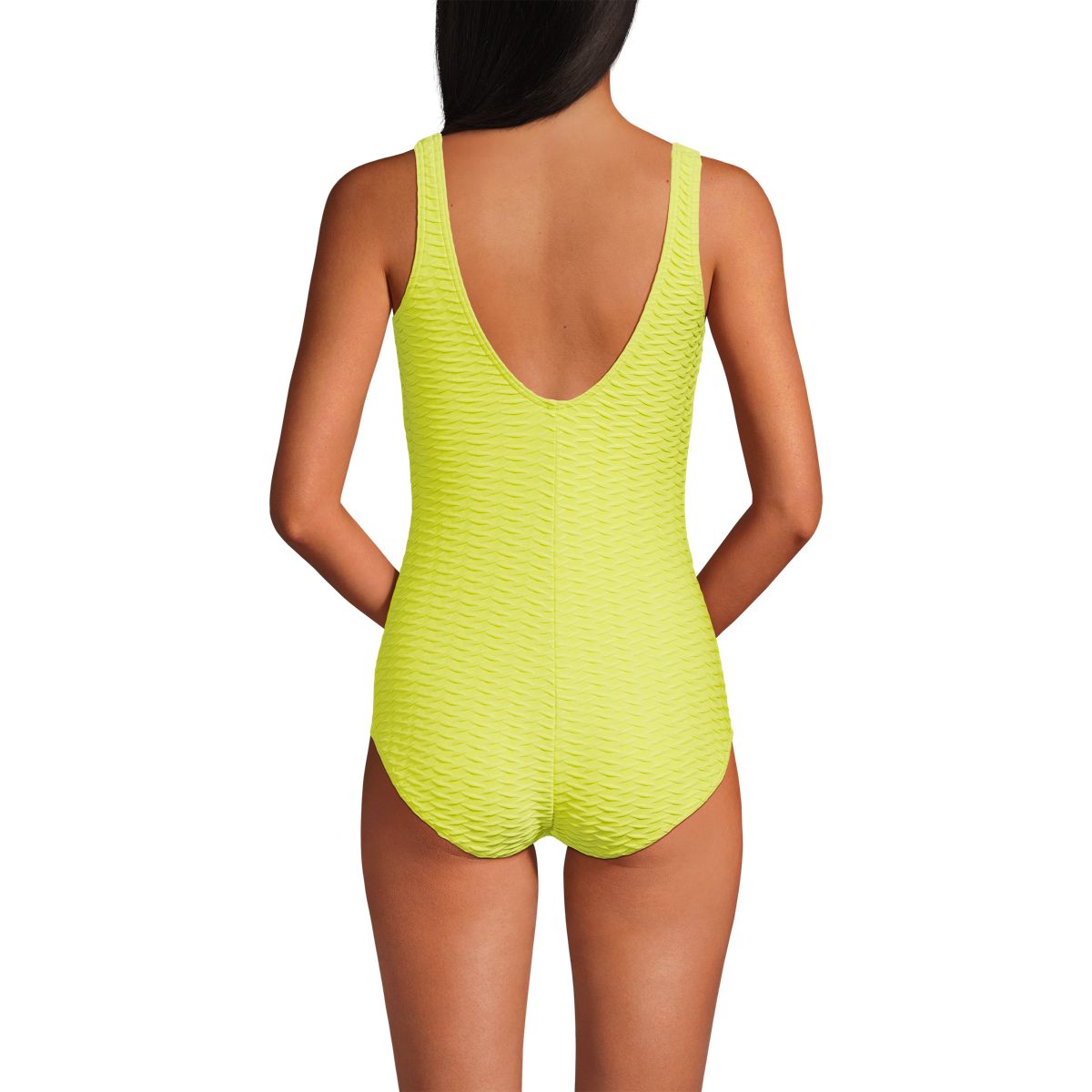 Women's Texture Tugless One Piece Swimsuit