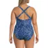 Women's Plus Size Tugless X-Back One Piece Swimsuit, Back